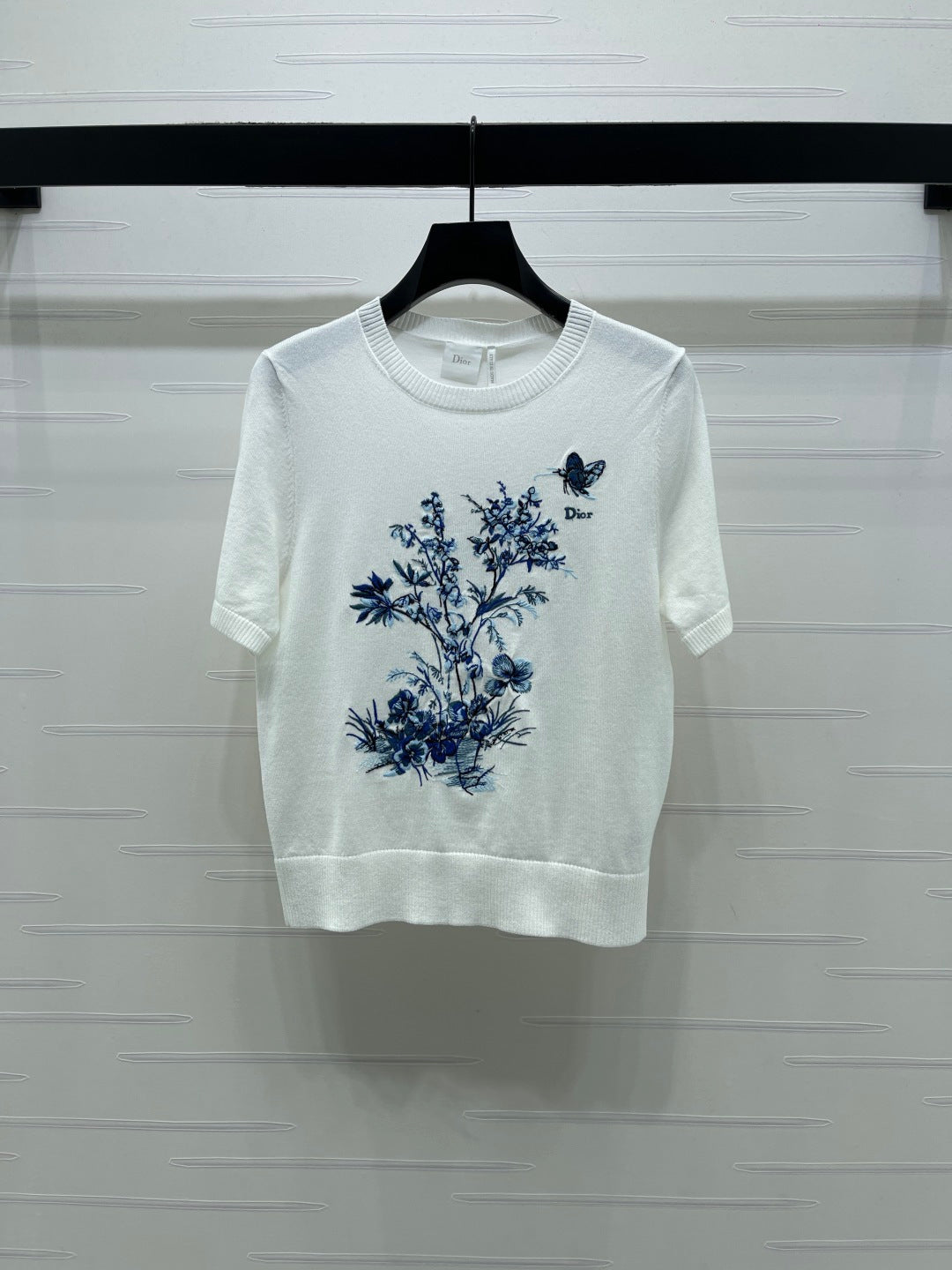 Dior 2026 Butterfly Flower T-shirt Wool 352401