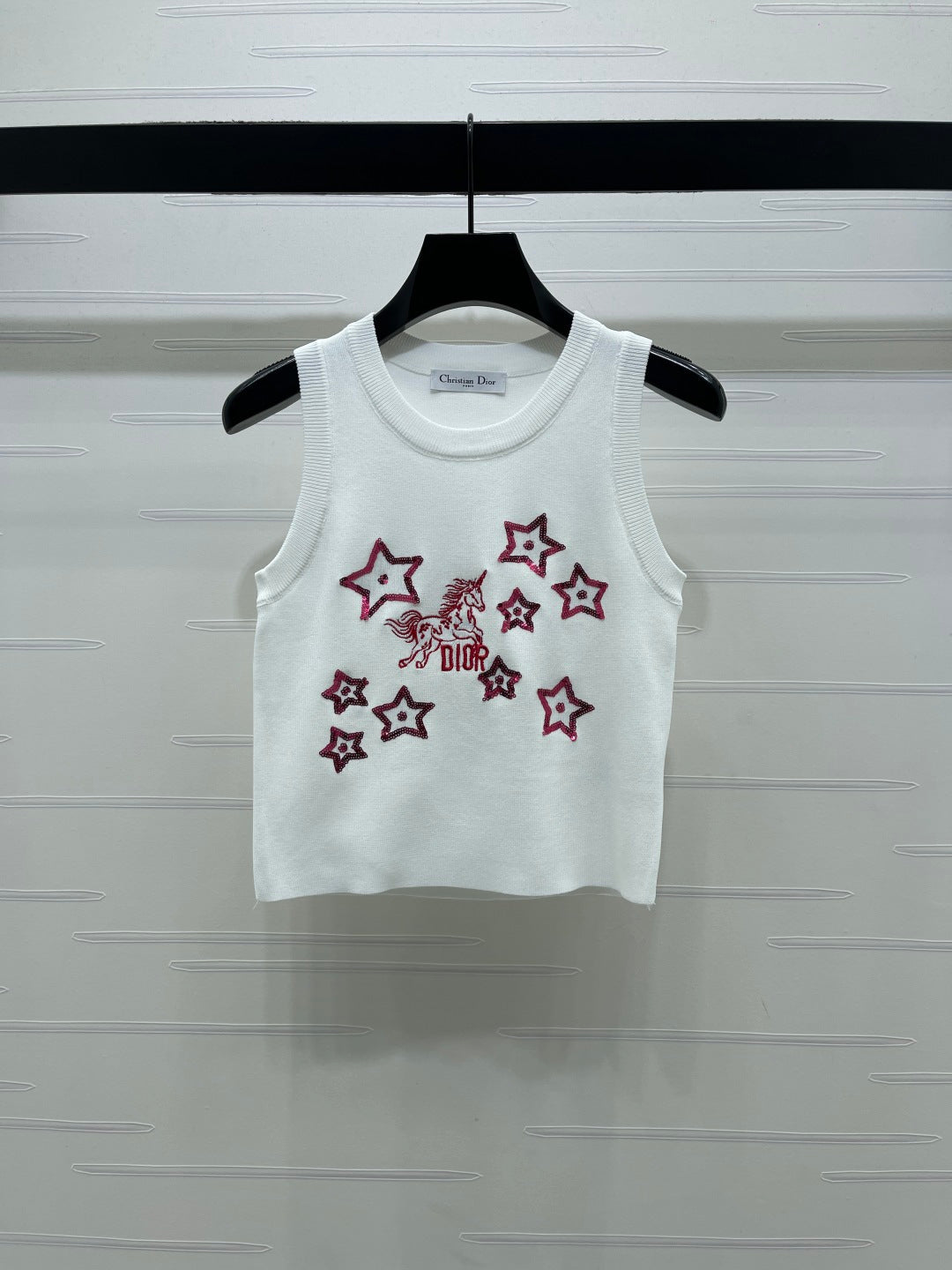 Dior 2026 Sequined Knit Vest Wool