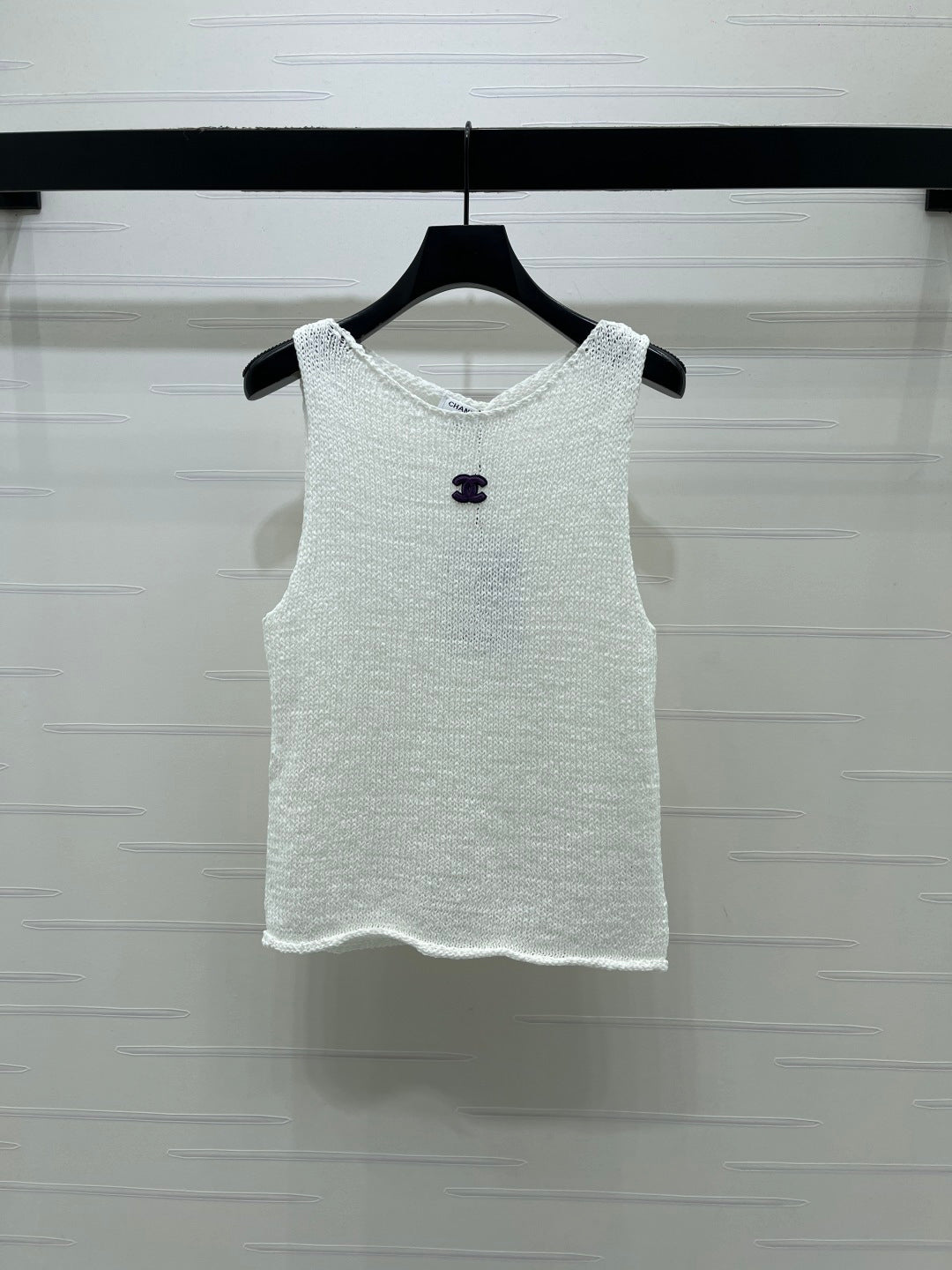 Chanel 2026 Vest Green and White Cotton