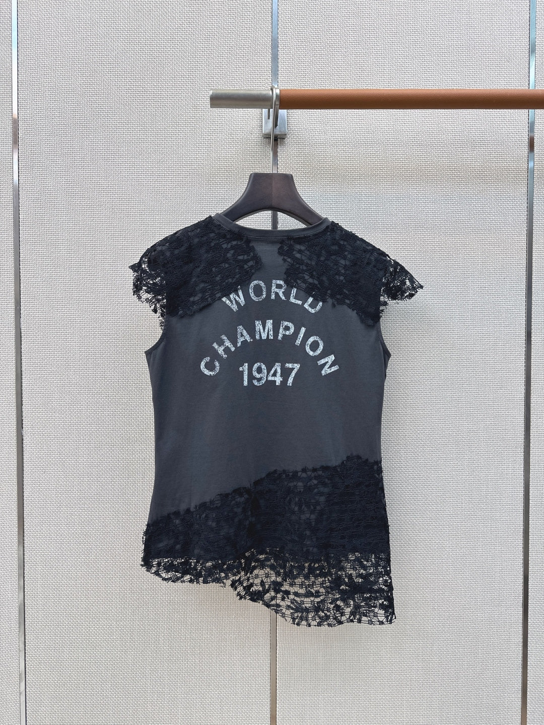 Dior 2026 Lace-trimmed T-shirt Cotton