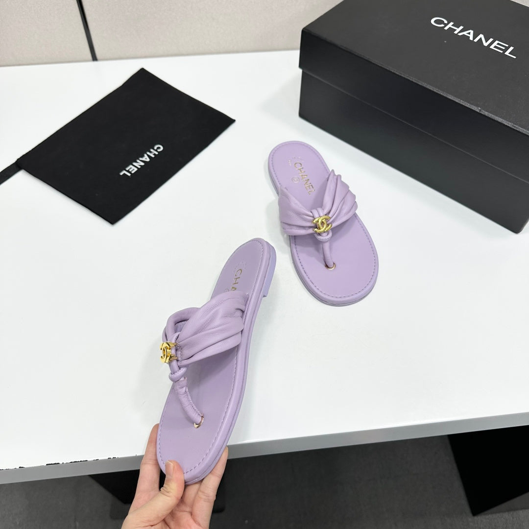 Chanel 2026 Thong Sandals Sheepskin 928636