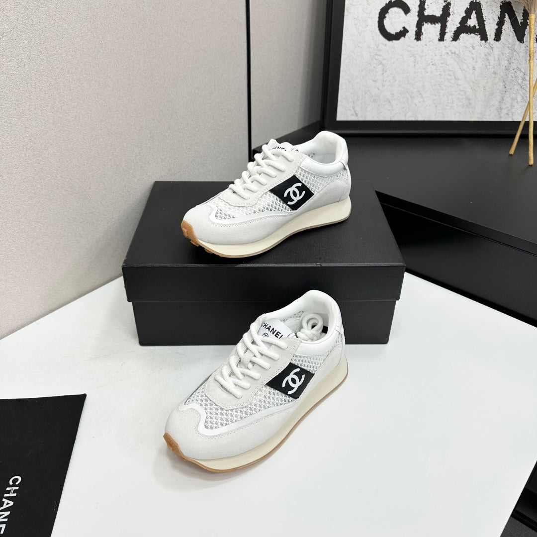 Channel 2026 Retro Runner Sneakers 30mm Mesh Suede Calfskin 894904