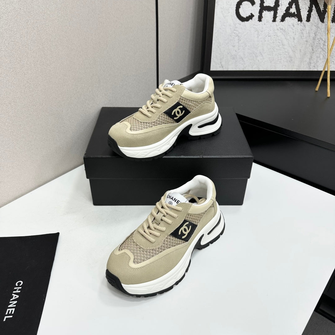 Channel 2026 Chunky Sneaker 5mm Mesh Suede Calfskin 894908
