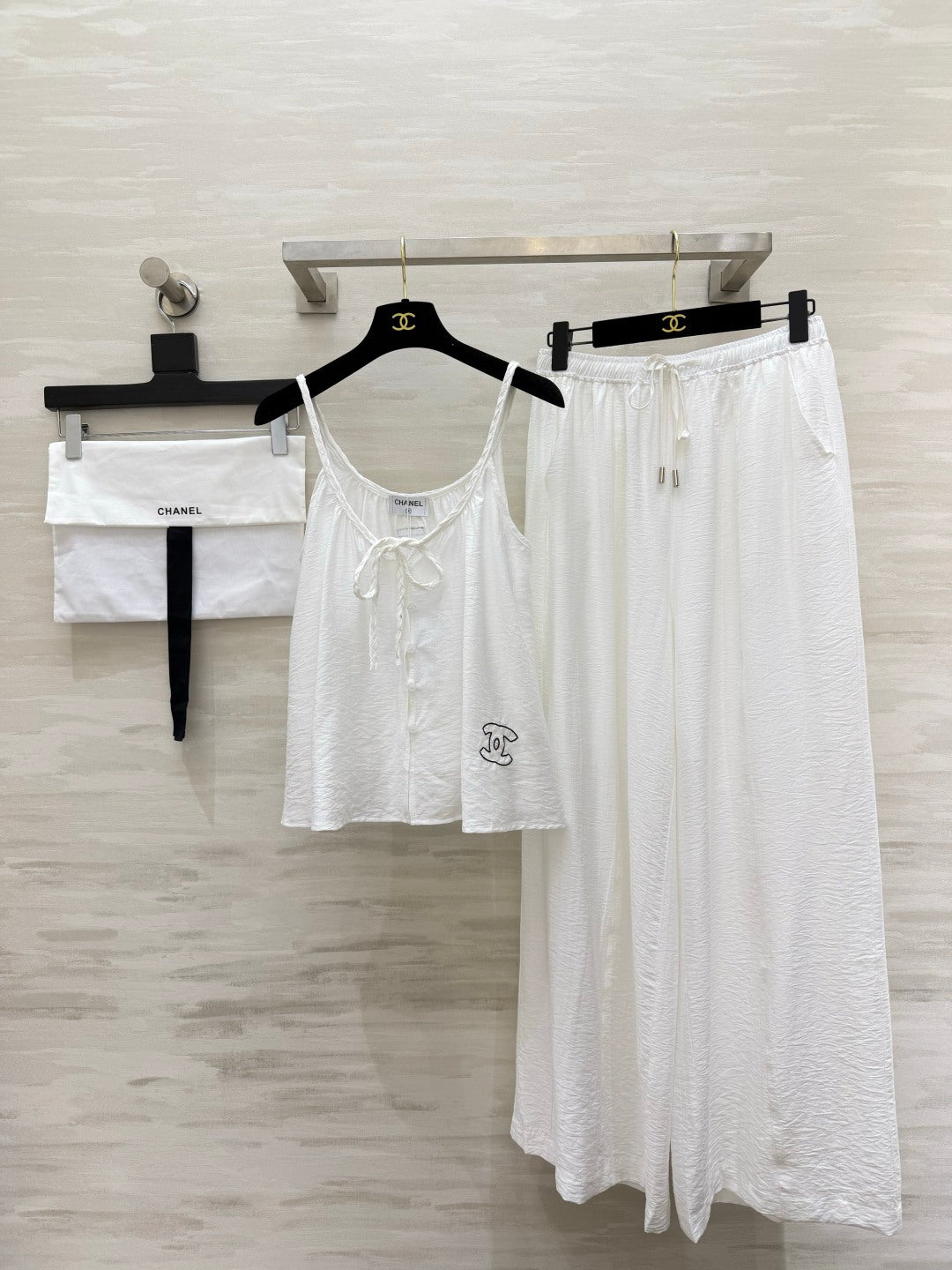 Chanel 2026 Long Pants and Tank Top Set Cotton 402473