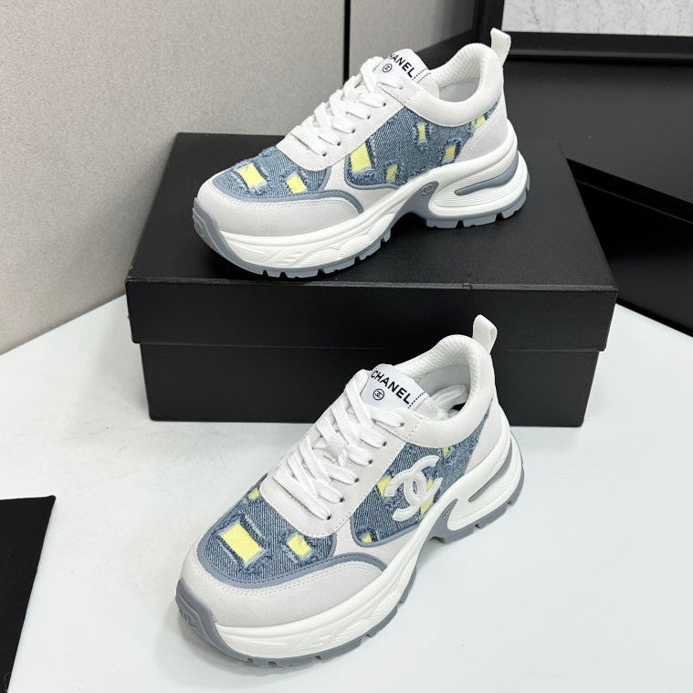 Channel 2026 Casual Sneakers 50mm Demin Suede 894875