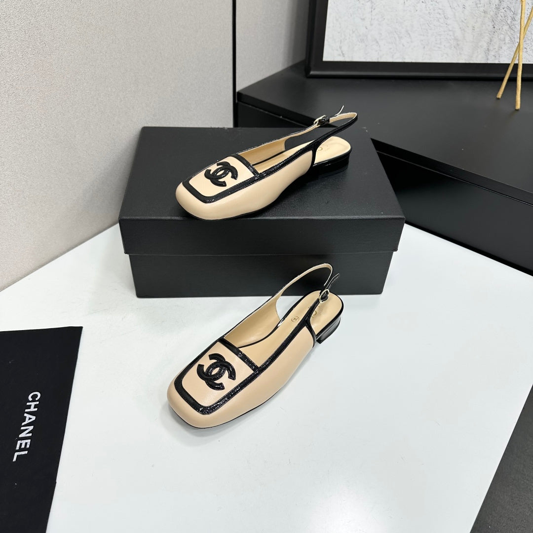 Chanel 2026 Square Toe Slingback 20mm Lambskin 925593