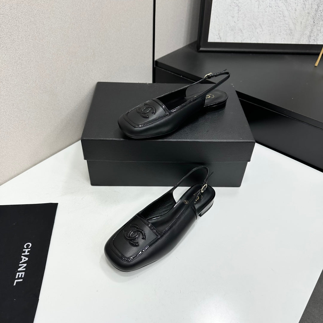 Chanel 2026 Square Toe Slingback 20mm Lambskin 925593