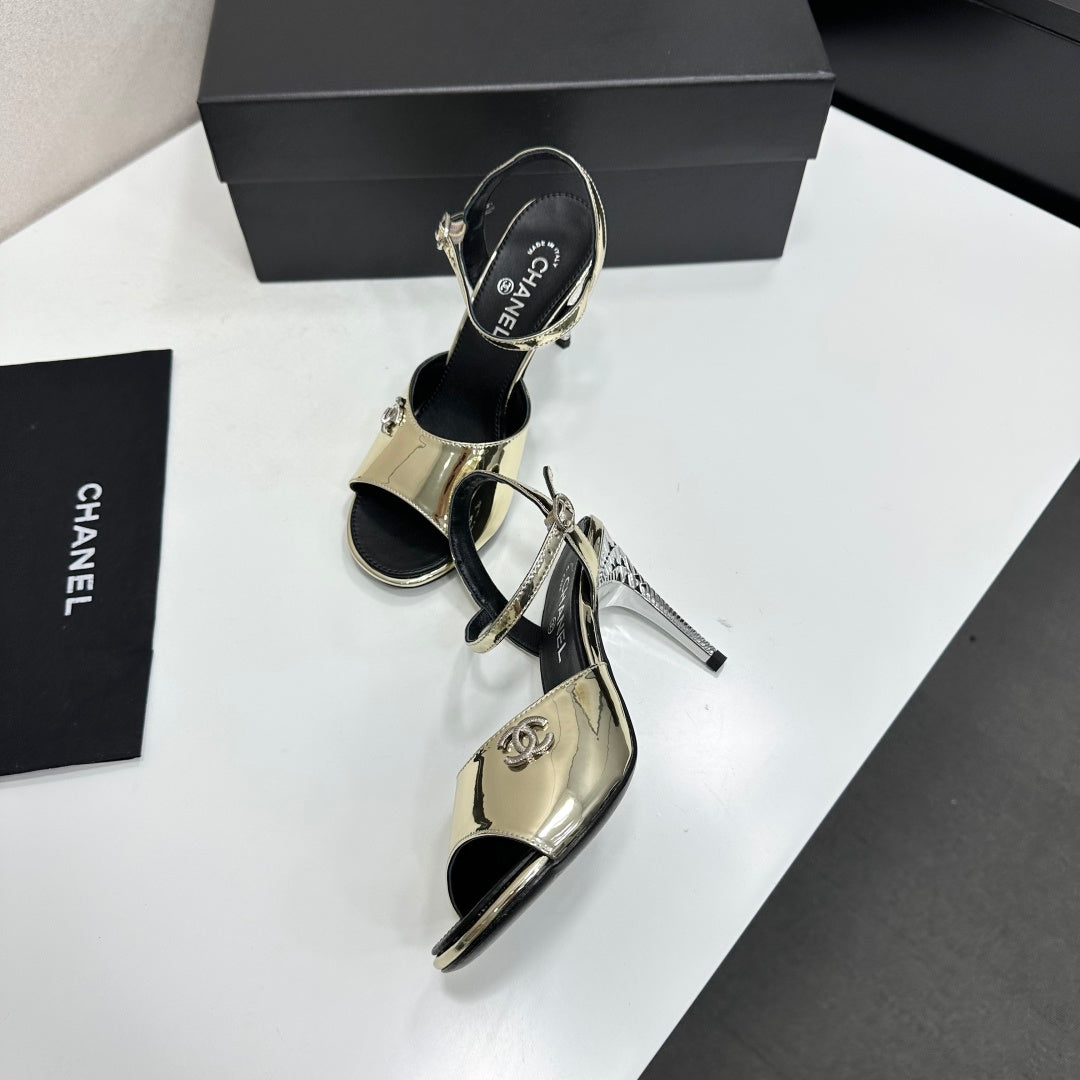 Chanel 2026 High-heeled Sandals 80mm Leather 944611