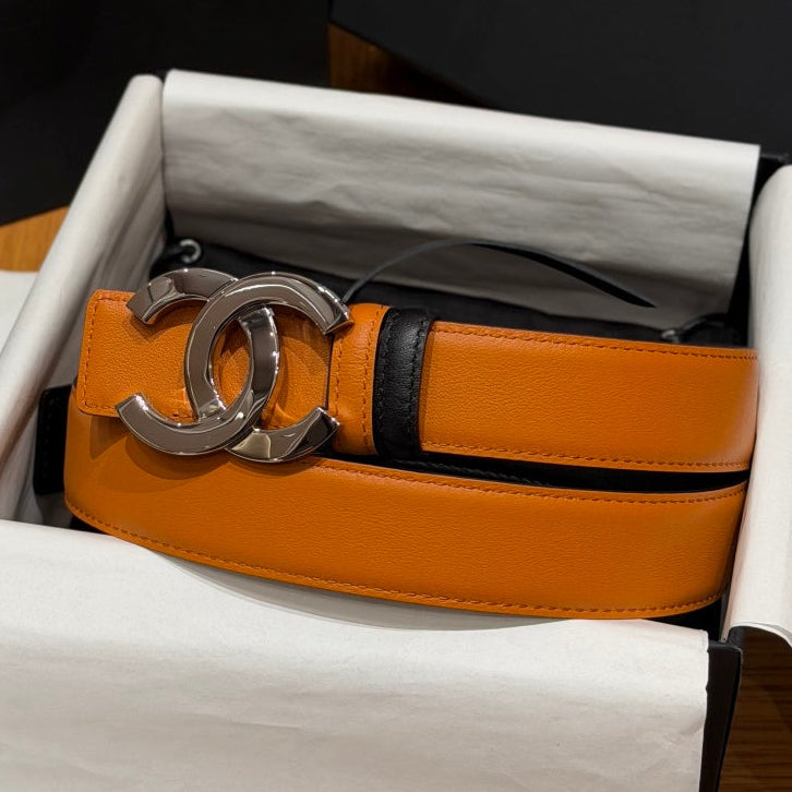 Chanel 2026 Double C Buckle Belt 30mm Leather 213837