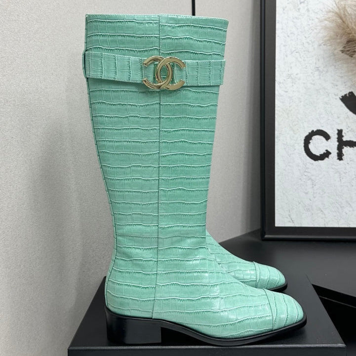 Chanel 2026 Metiers D'art Boots 45mm Suede Cowhide 986193