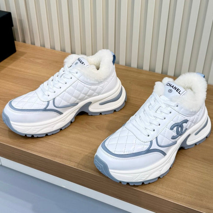 Chanel 2026 Chunky Sneakers Mesh Sheepskin 986935
