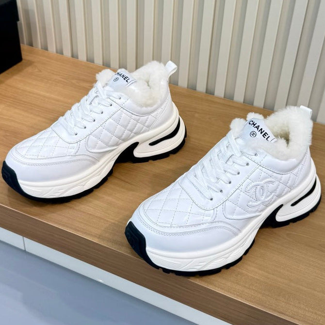 Chanel 2026 Chunky Sneakers Mesh Sheepskin 986935