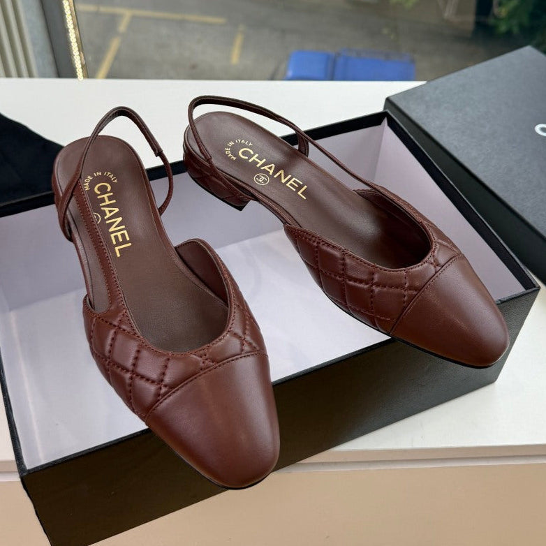 Chanel 2026 Shoe Dark Burgundy Lambskin