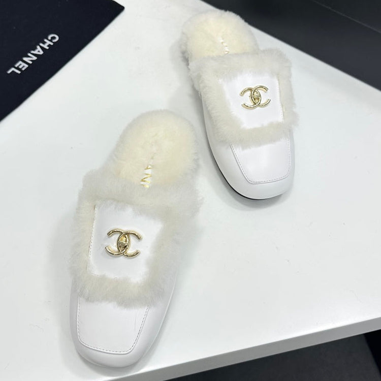 Chanel 2026 Double C Mule Suede Cowhide 985898