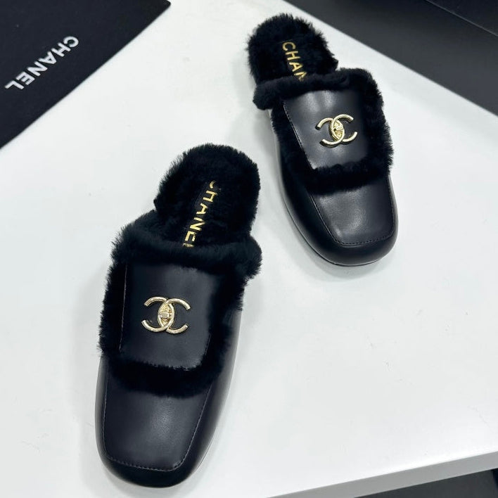 Chanel 2026 Double C Mule Suede Cowhide 985898