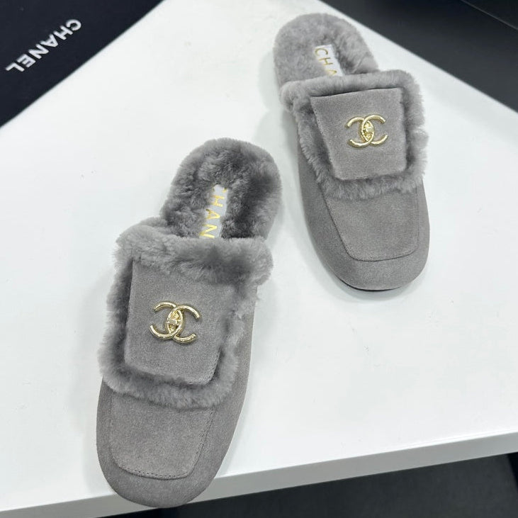 Chanel 2026 Double C Mule Suede Cowhide 985898