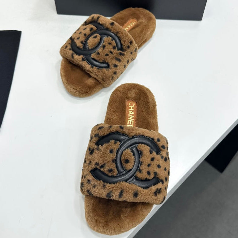 Chanel 2026 Polka Dot Pattern Sandals Wool 985906