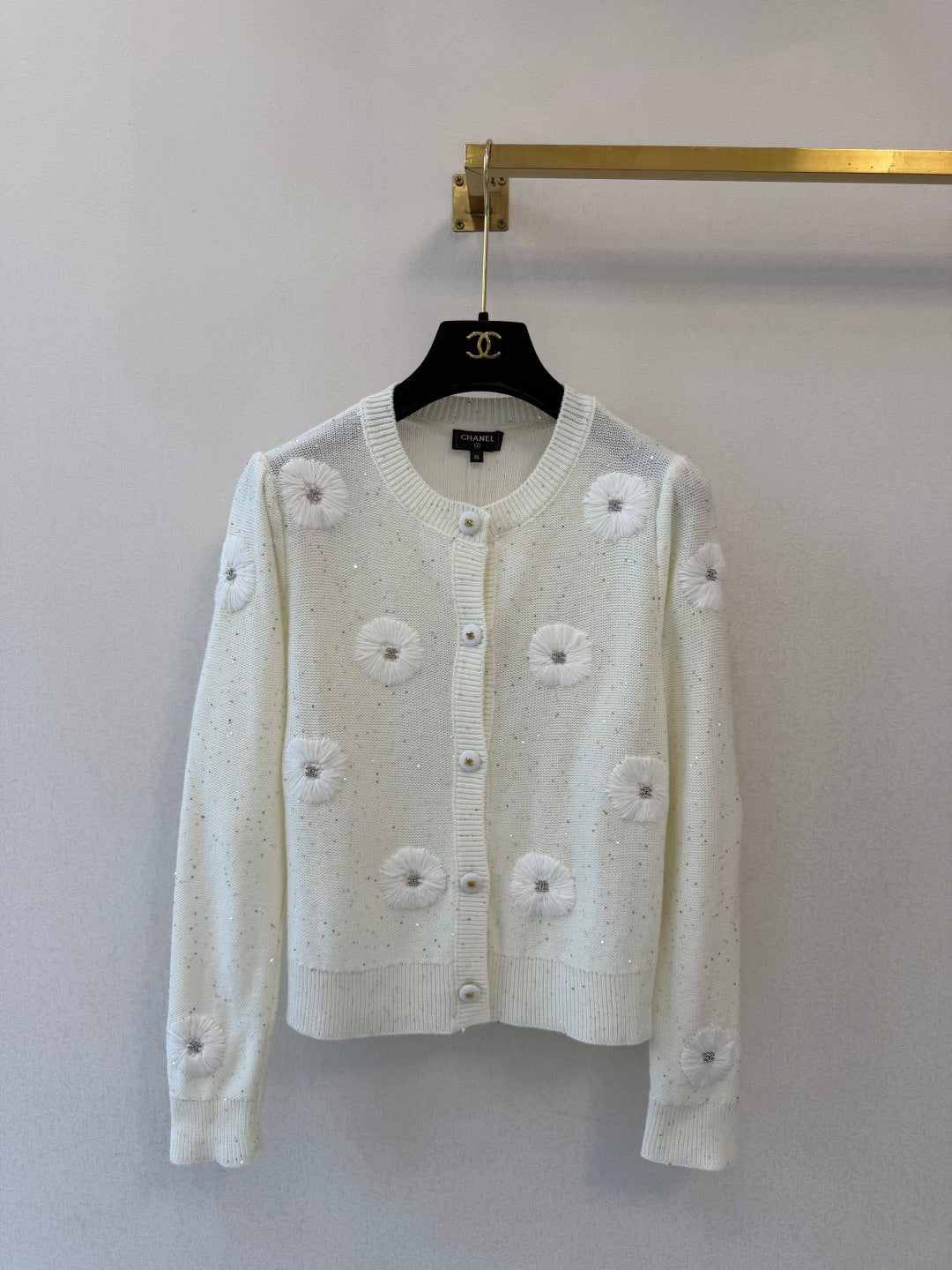 Chanel 2026 Flower Knit Cardigan Wool 423077
