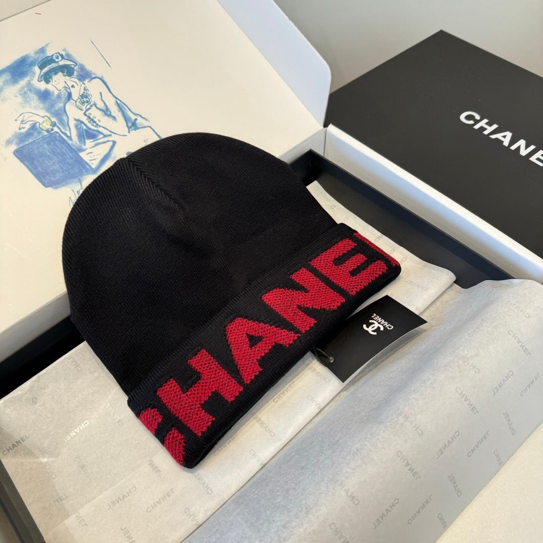 Chanel Wool Beanie With Logo 435289