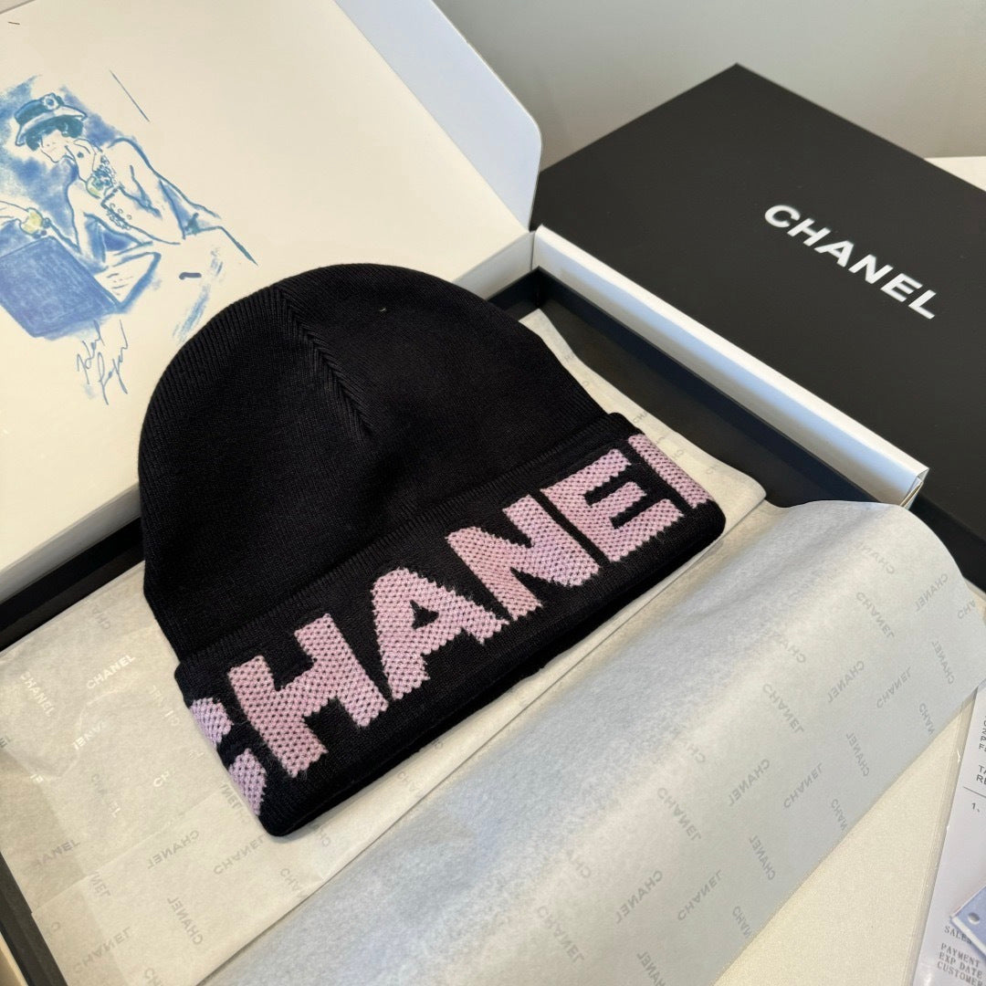 Chanel Wool Beanie With Logo 435289
