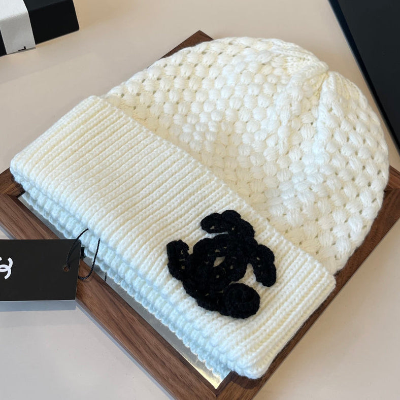 Chanel Knitted Beanie Hat 454025