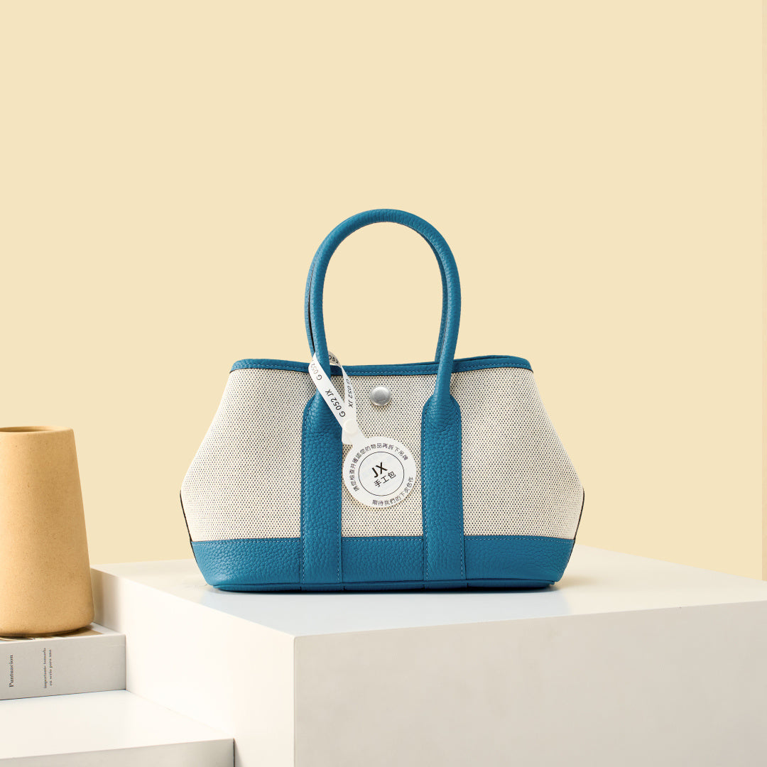 High-end Hermes 2026 Garden Party 23cm Bag Dutch Leather Canvas