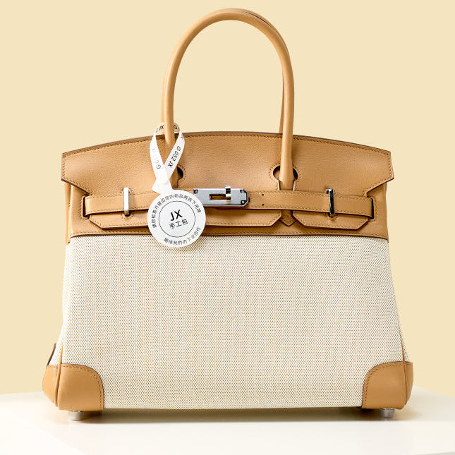 High-end Hermes 2026 Birkin 30cm Bag Canvas/Swift Leather