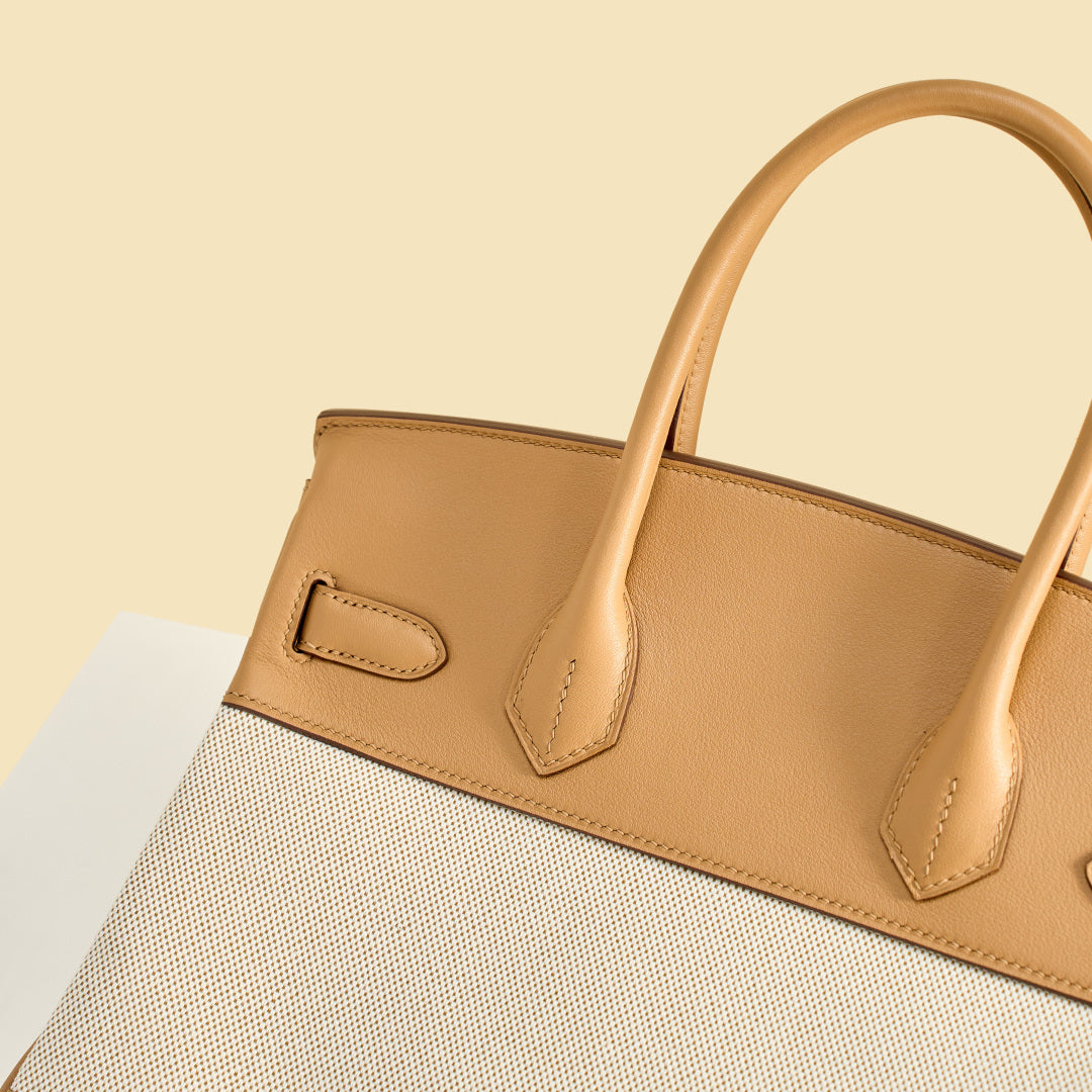 High-end Hermes 2026 Birkin 30cm Bag Canvas/Swift Leather