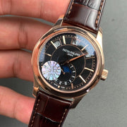 PATEK ANNUAL CALENDAR ROSE GOLD BLACK DIAL