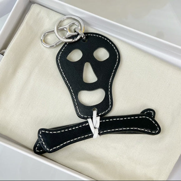 Loewe Skull-shaped Charm Leather