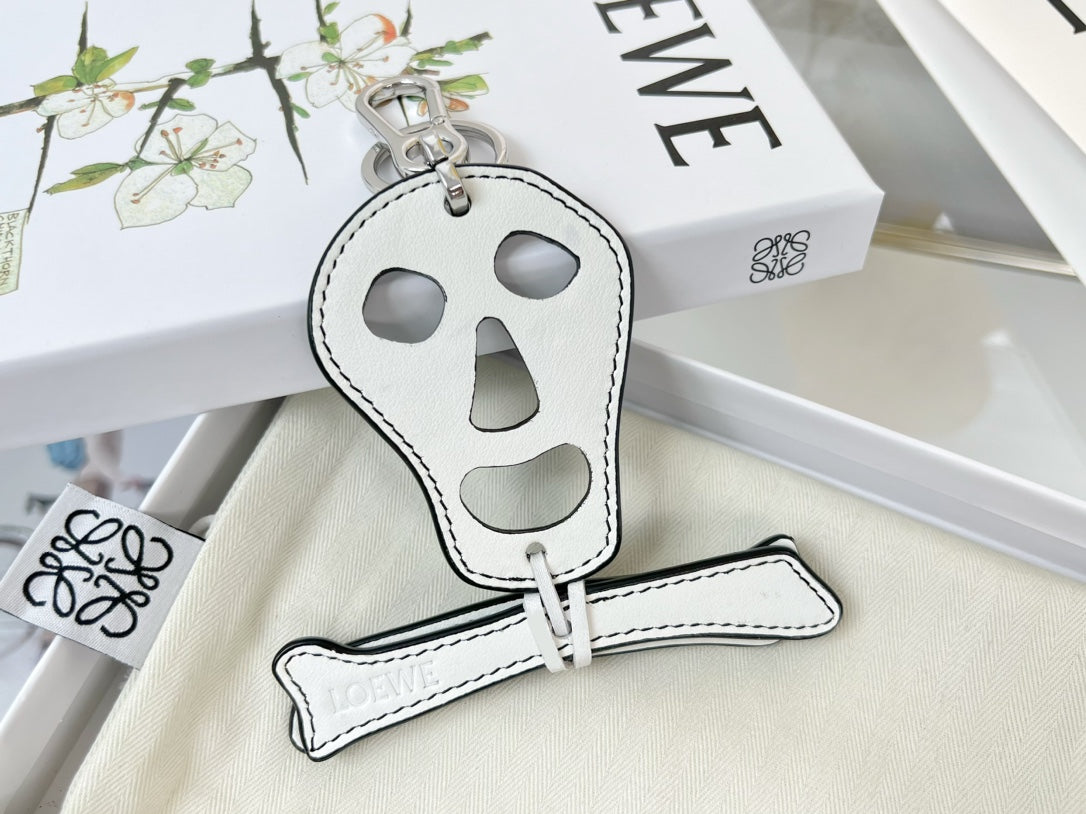 Loewe Skull-shaped Charm Leather