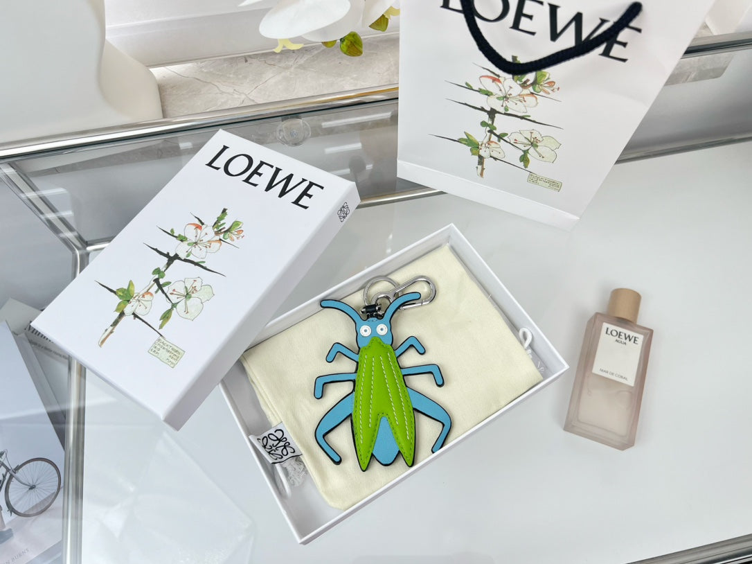 Loewe Grasshopper Charm Leather