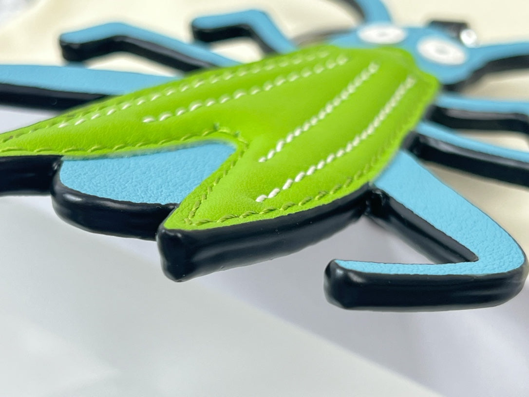 Loewe Grasshopper Charm Leather