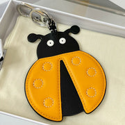 Loewe Yellow Black Beetle Charm Leather