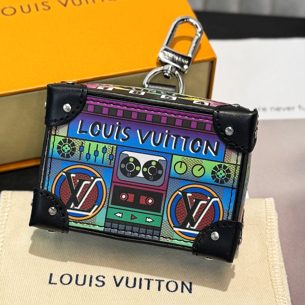 Louis Vuitton LV Stereo Bag Charm Leather