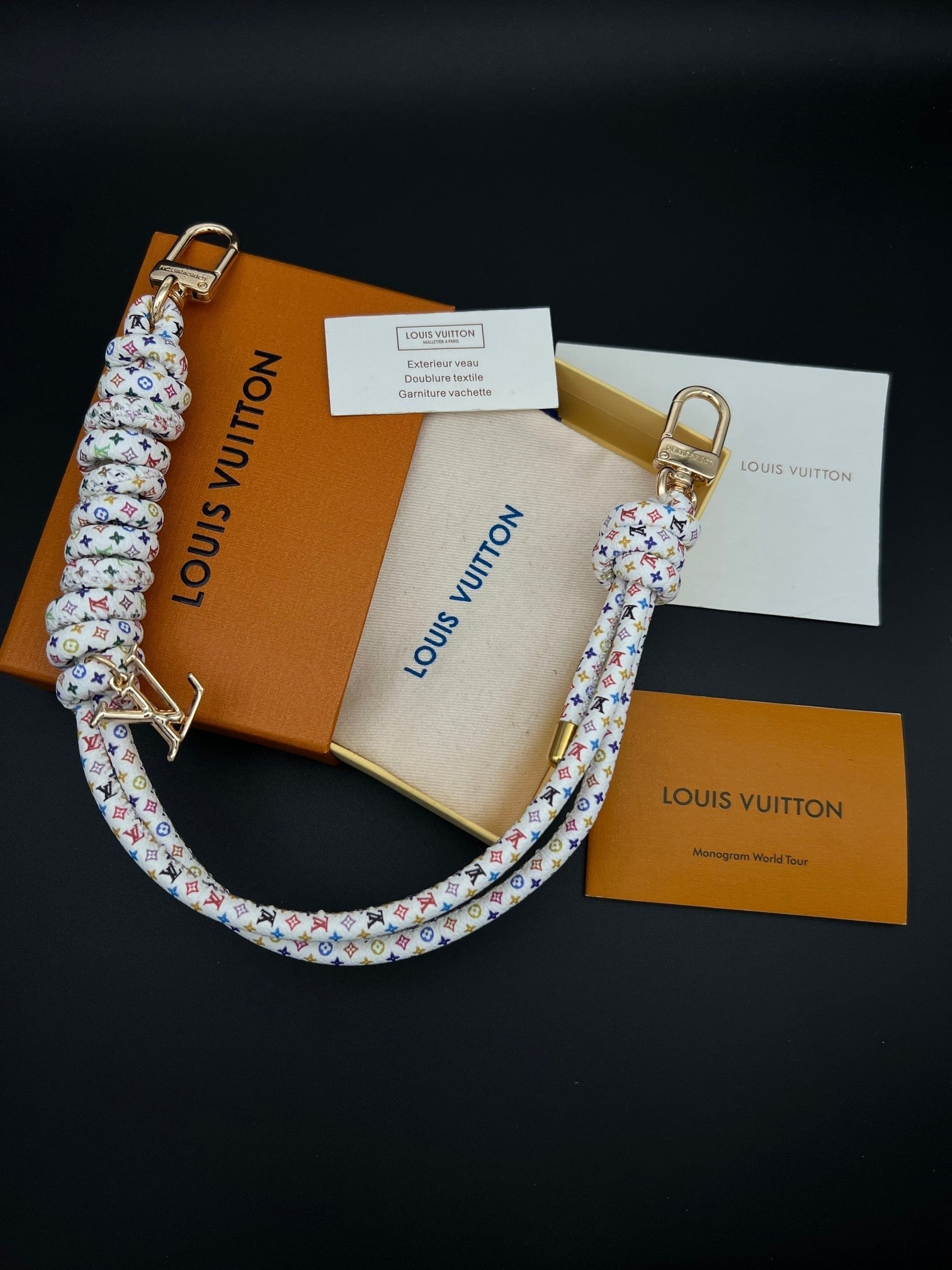 Louis Vuitton Knot LV x TM Bag Charm Leather