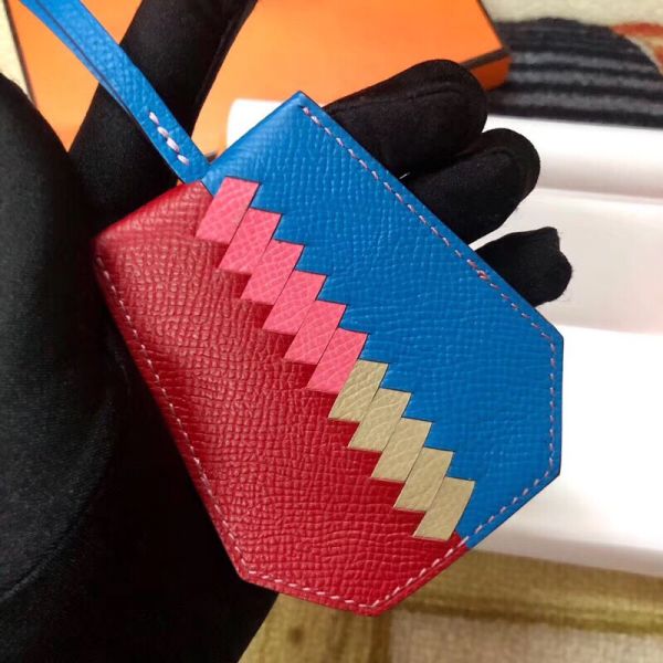 HM Clochette Cles Grand Tressage Charm In Ruby And Blue