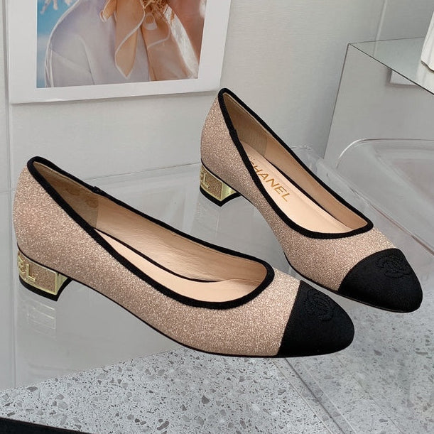 Chanel 2026 Pumps 30mm Glitter Fabric 162123