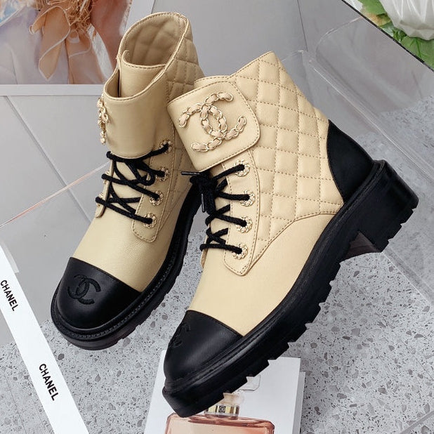 Chanel 2026 Quilted Boots Velvet Leather 162141