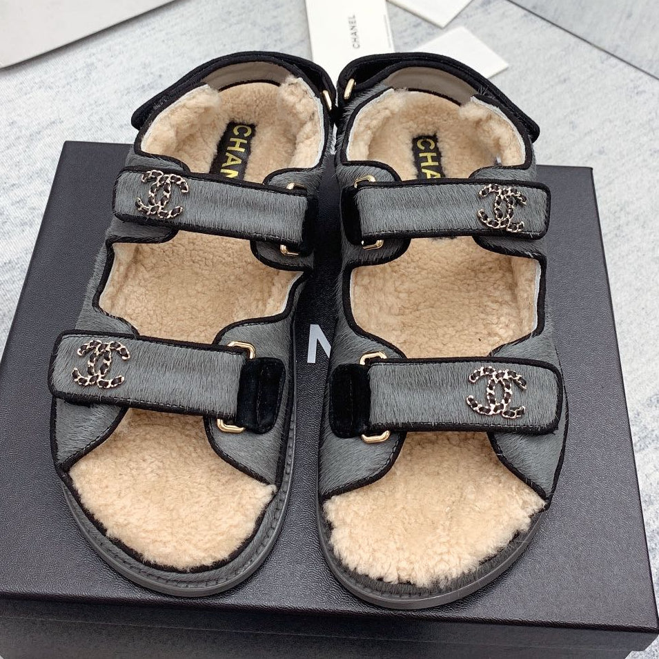 Chanel 2026 Dad Sandals Wool 161805