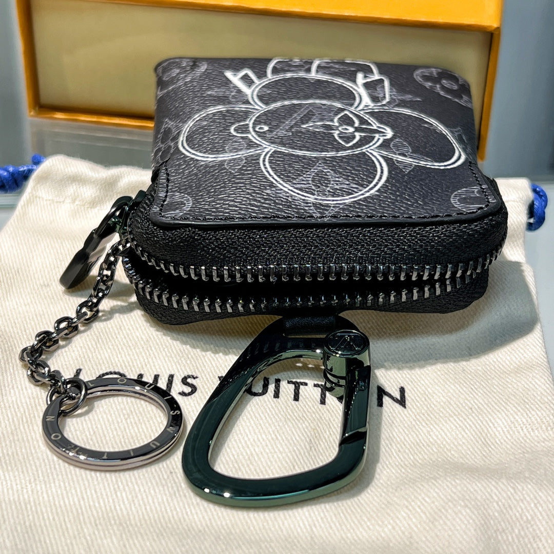 LV Sunflower Key Pouch & Coin Purse Charm