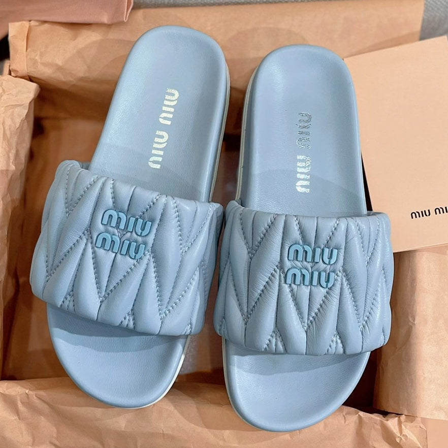 Miu Miu 2026 Quilted Sandals Lambskin 155488