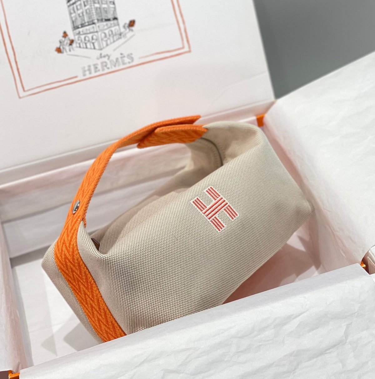 High-end Hermes 2026 Bride-a-Brac Case 25cm Canvas 1