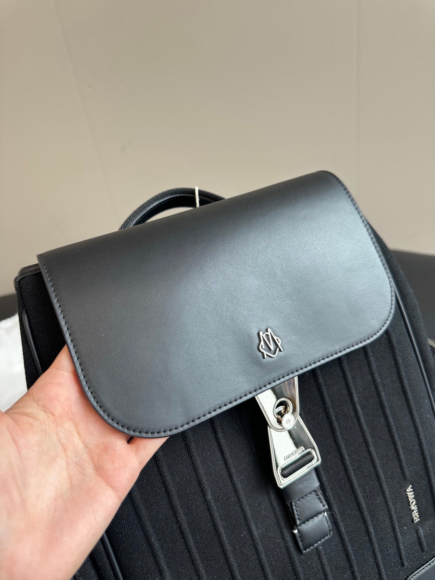 Rimowa 2025 Never Still Flap Backpack Leather Canvas 273816