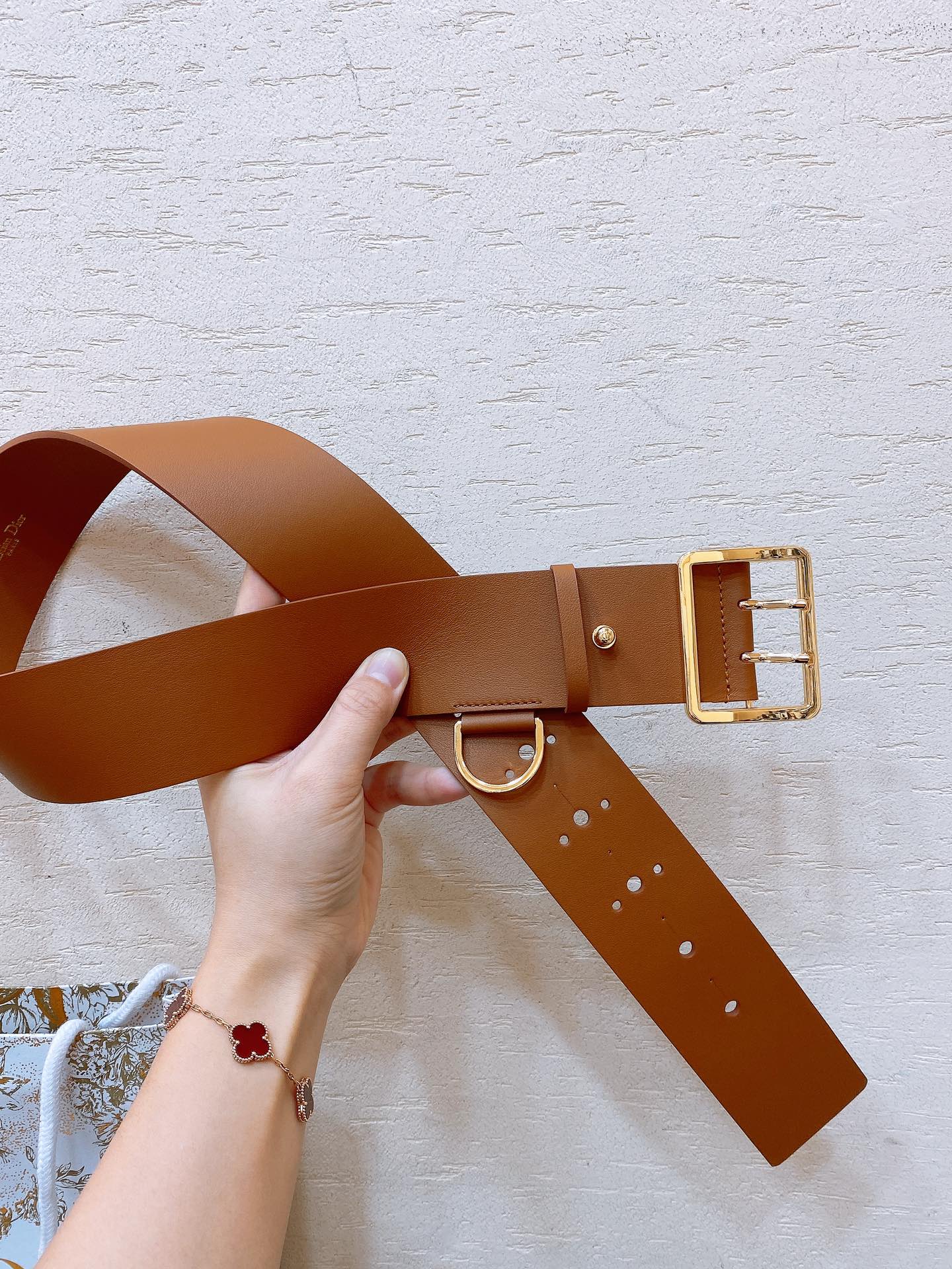 Dior 2026 Punk Belt 50mm Calfskin