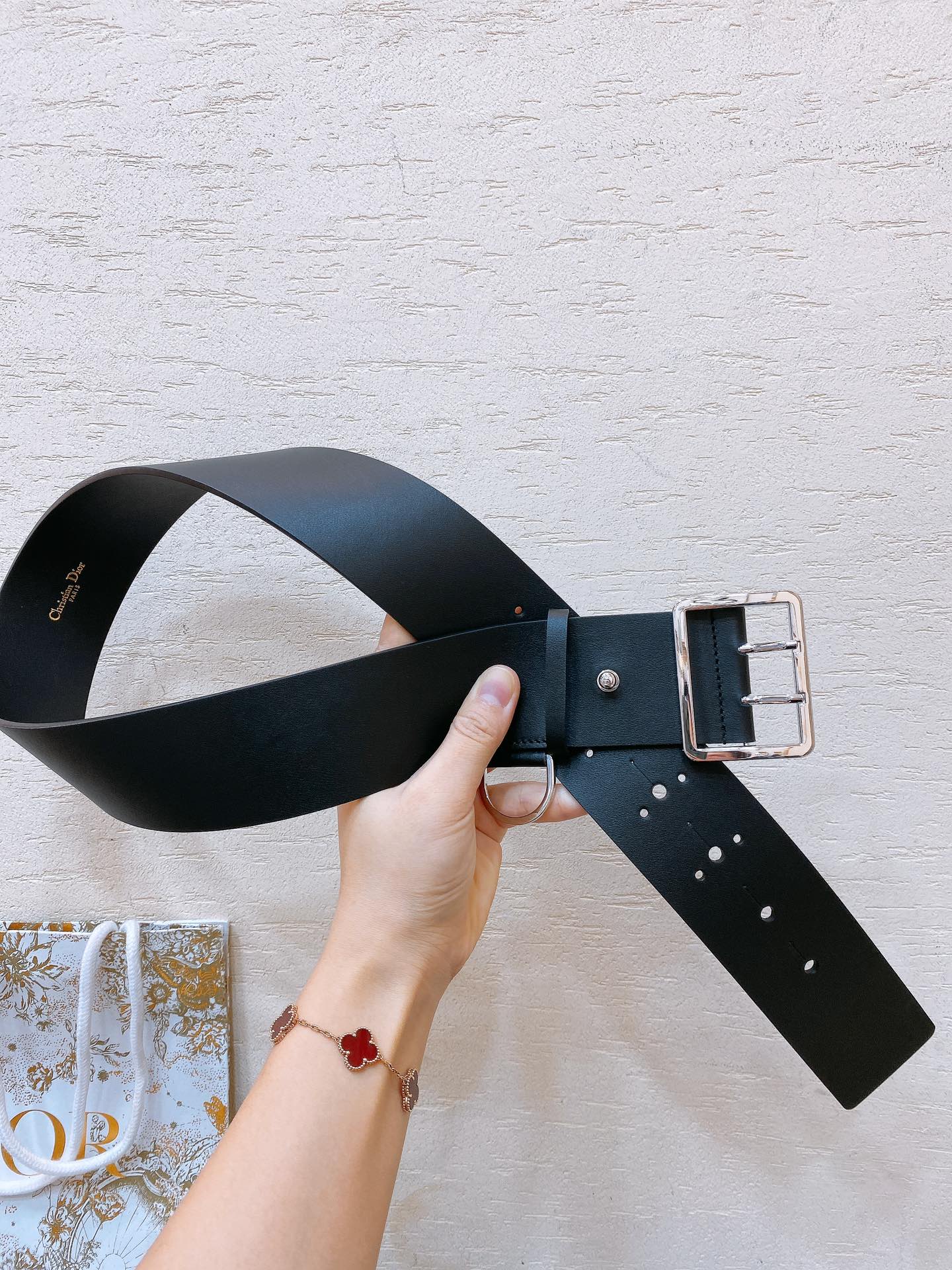 Dior 2026 Punk Belt 50mm Calfskin