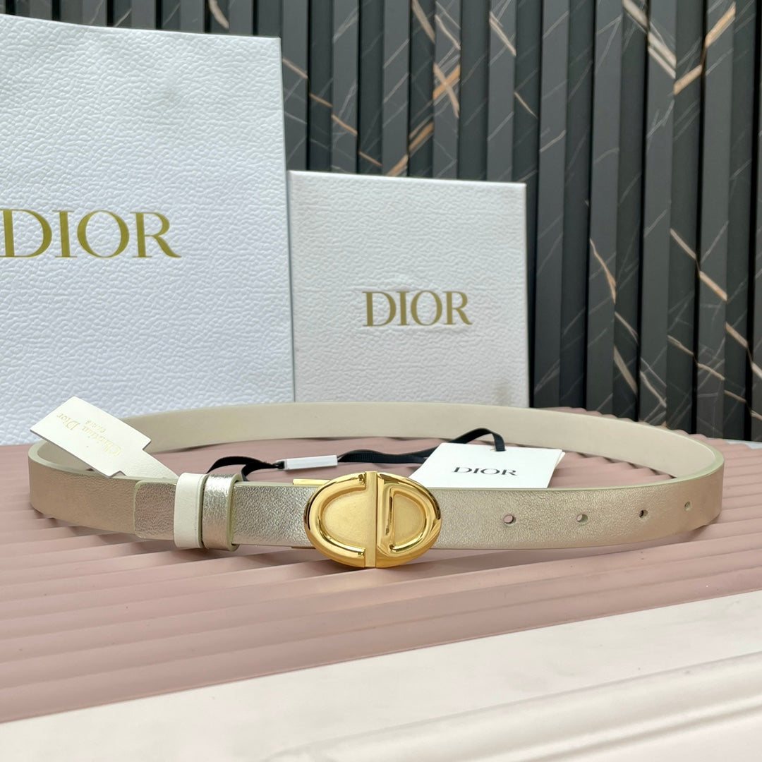 Dior 2026 Montaigne Reversible Belt 2.0cm Smooth Cowhide Leather