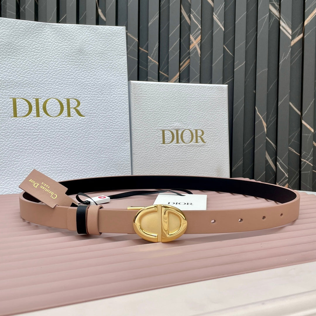 Dior 2026 Montaigne Reversible Belt 2.0cm Smooth Cowhide Leather
