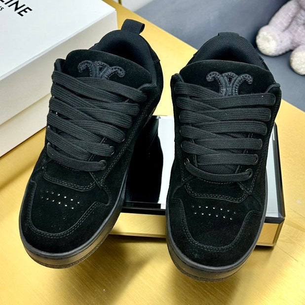 Celine 2026 Low Lace-Up Sneakers Suede Leather 987289