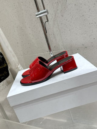 Celine 26 Clémence Mules 30mm Patent Leather 763141